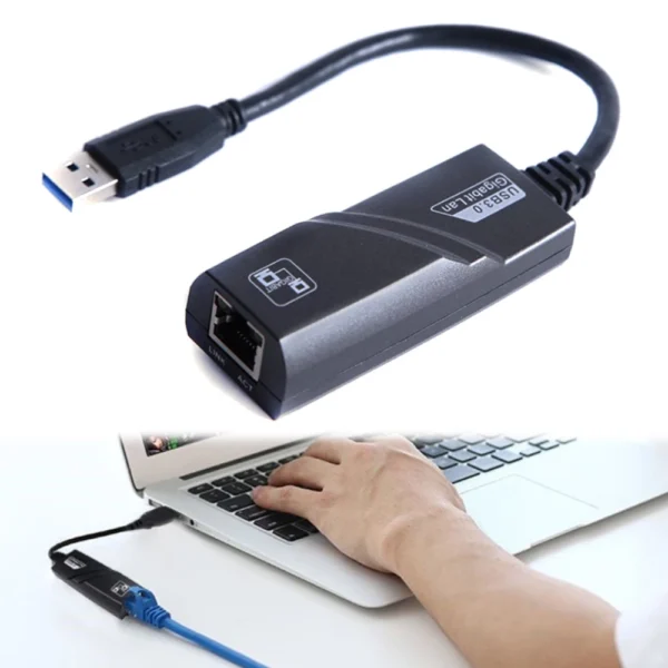 USB 3.0 to RJ45 Gigabit Ethernet Adapter