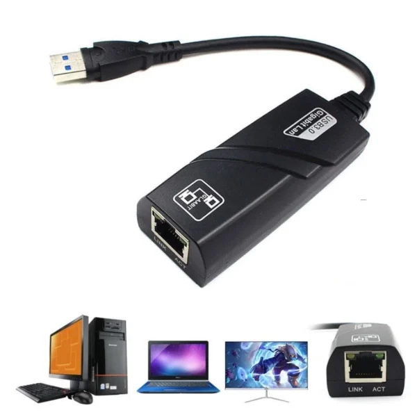 USB 3.0 to RJ45 Gigabit Ethernet Adapter