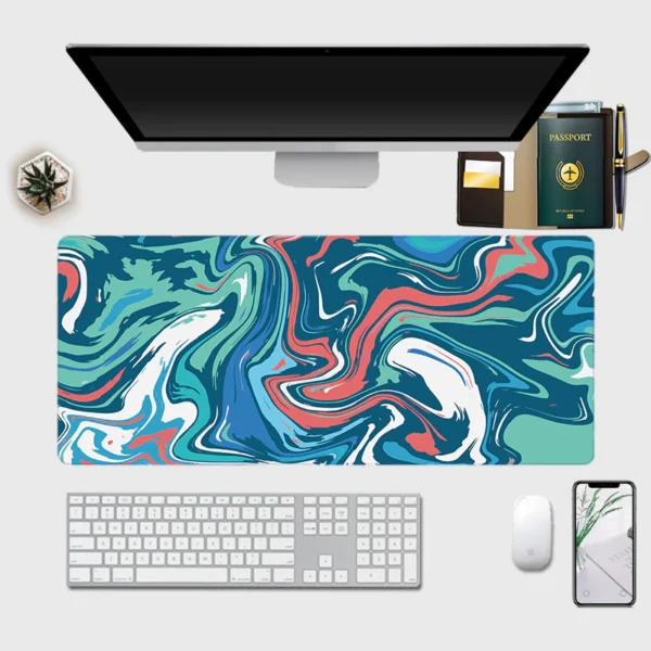 Personalized Large Mousepads Texture Desk Mats Big Rubber Mouse Pad Home Office Random