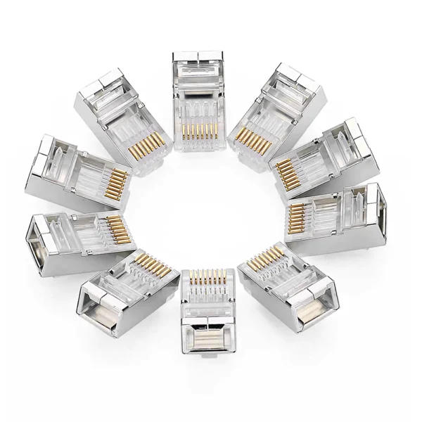 my-11134207-7qul7-ljzep28kmdli0b.webp Cat6 RJ45 Connector 8P8C Plug Cat5 Network Crystal Head RJ45 CAT5E Modular Jack Keystone Rj45 Silver