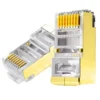 my-11134207-7qul8-lgt9nar6j1kdba.webp Cat6 RJ45 Connector 8p8c Plug Cat5 Network Crystal Head Rj45 CAT5E Modular Jack Keystone Rj45 Gold