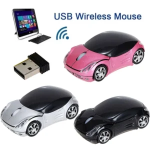 Wireless Mouse Silent Ergonomic Gaming Car Mouse 2.4Ghz Receiver 1200 DPI