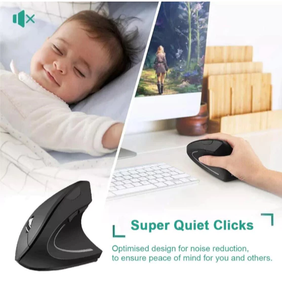 my-11134207-820l4-mgyubt5d9yiz0c.webp Ergonomic Vertical 2.4G Wireless Rechargeable Mouse