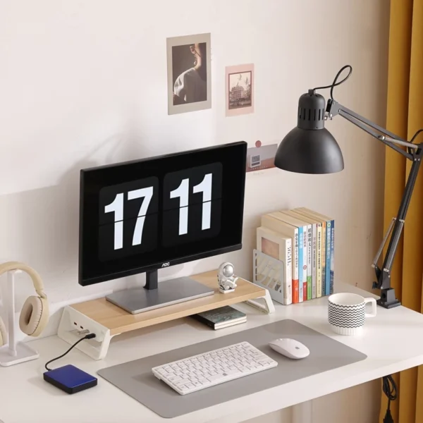 Computer Monitor Height Stand USB Docking Station Display Base
