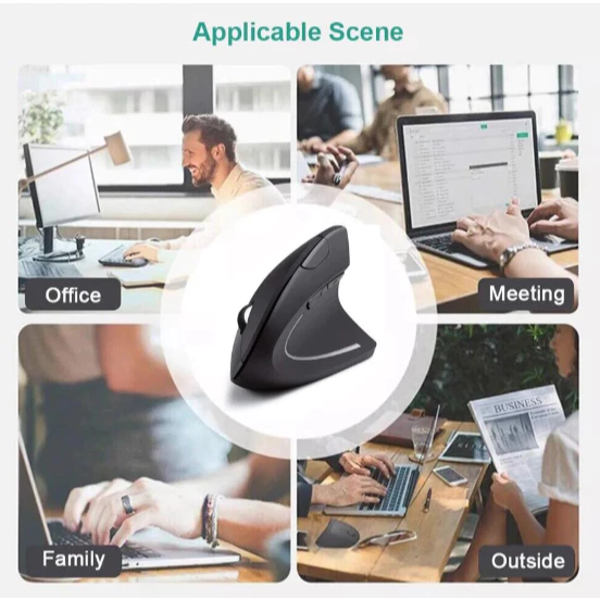 my-11134207-820l8-mgyubt597vgo74.webp Ergonomic Vertical 2.4G Wireless Rechargeable Mouse