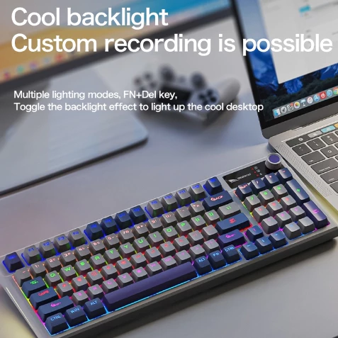 my-11134207-820lb-mjs4wr4bnn5z5b.webp SK15 Wired Wireless Mechanical Keyboard Bluetooth 2.4G 95 Keys Blue Switch Swappable RGB