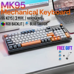 my-11134207-820lb-mk9iryld6cxu05.webp MK95 Wireless Bluetooth Mechanical Keyboard 2.4G 96 Keys Swappable RGB
