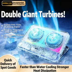 my-11134207-820lf-mg4vi2duiih962.webp Laptop Cooler RGB Fan Powerful Cooling Fan Turbo Radiator