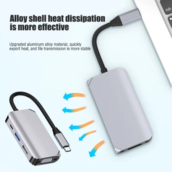 sg-11134201-22120-fkg4834lsalv91.webp Type C USB 3.0 Hub to HDMI VGA Adapter Hub