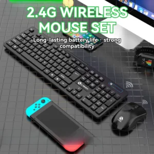 Wireless Office Keyboard and Mouse Set