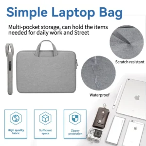 sg-11134201-7rfft-m41jzuhcdz74f3.webp Laptop Bag Notebook Tablet Computer Case Protect Cover Sleeve Handbag Shockproof Waterproof