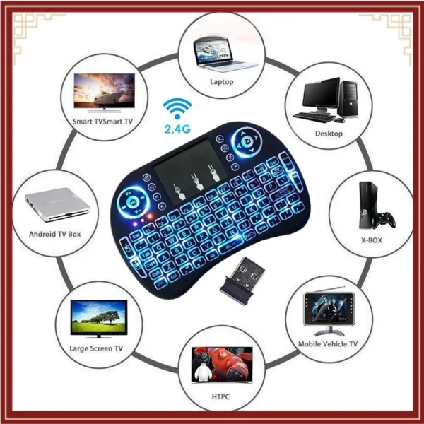 i8 Mini Keyboard Mouse 2.4Ghz Wireless Touchpad Keyboard and Mouse
