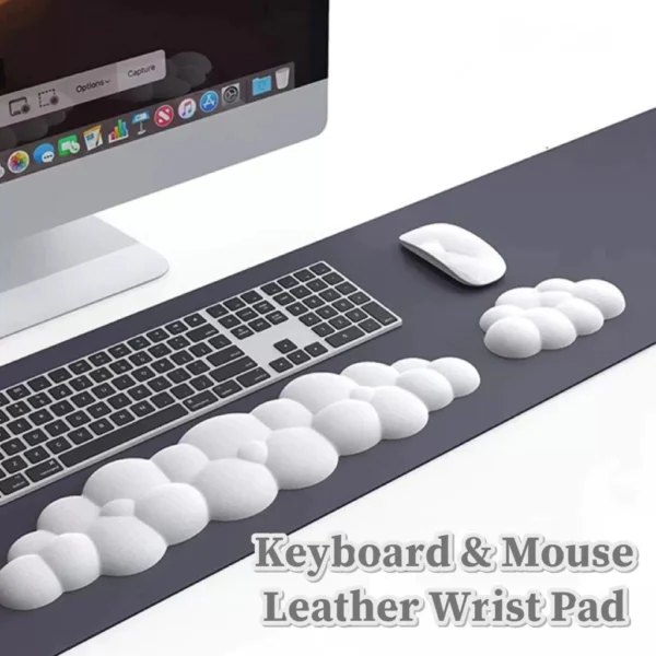 sg-11134201-7rfhw-m9h6ch134t1xe0.webp Glink Cloud Keyboard Mouse Wrist Pad Typing Wrist Rest Foam Leather Memory Foam Palm Rest