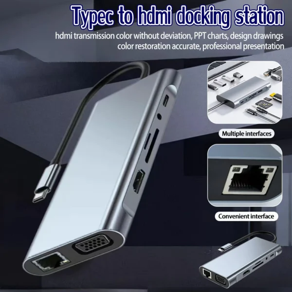 11 in 1 Type C Docking Station